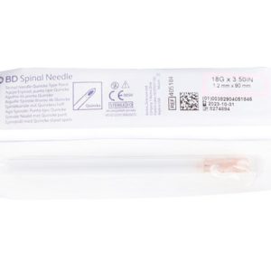 AGUJA PARA SPINAL QUINCKE 18G x 3.50 (1.2*90MM)