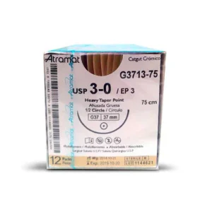 VICRYL 1 A/37MM REDONDA ATRAMAT