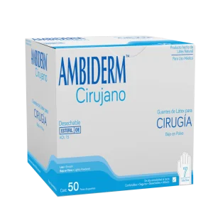 GUANTE PARA CIRUGÍA # 7 C/50 PAR AMBIDERM